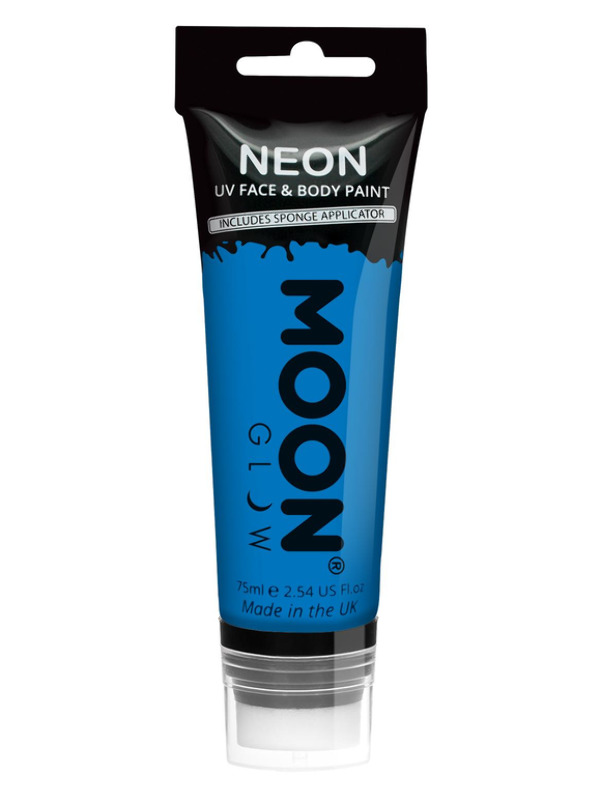 Moon Glow Supersize Intense Neon UV Face Paint, Bl