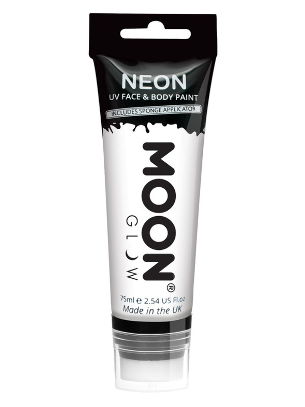 Moon Glow Supersize Intense Neon UV Face Paint, Wh