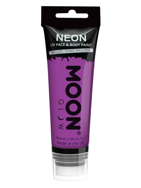 Moon Glow Supersize Intense Neon UV Face Paint, Pu