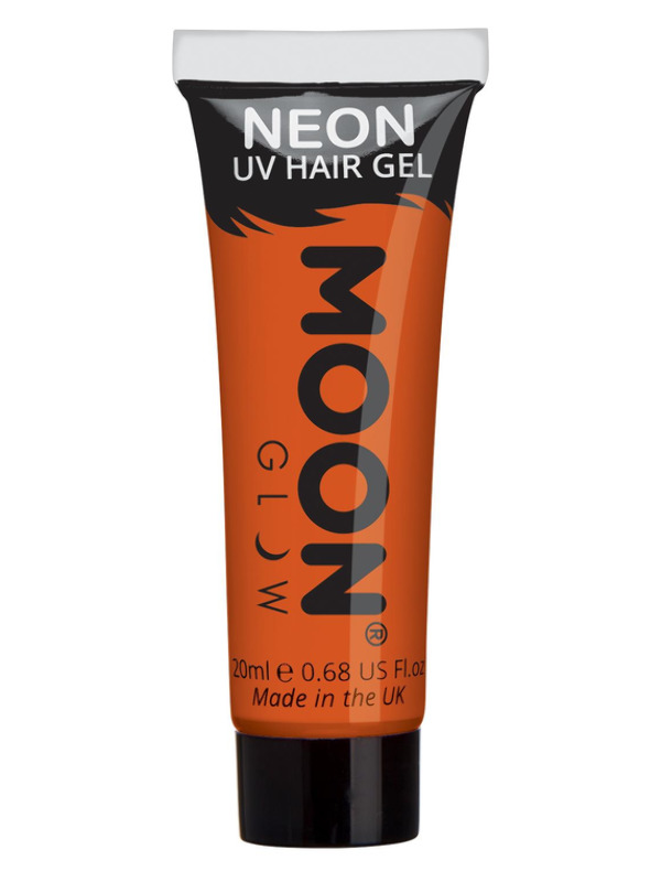 Moon Glow Intense Neon UV Hair Gel, Orange