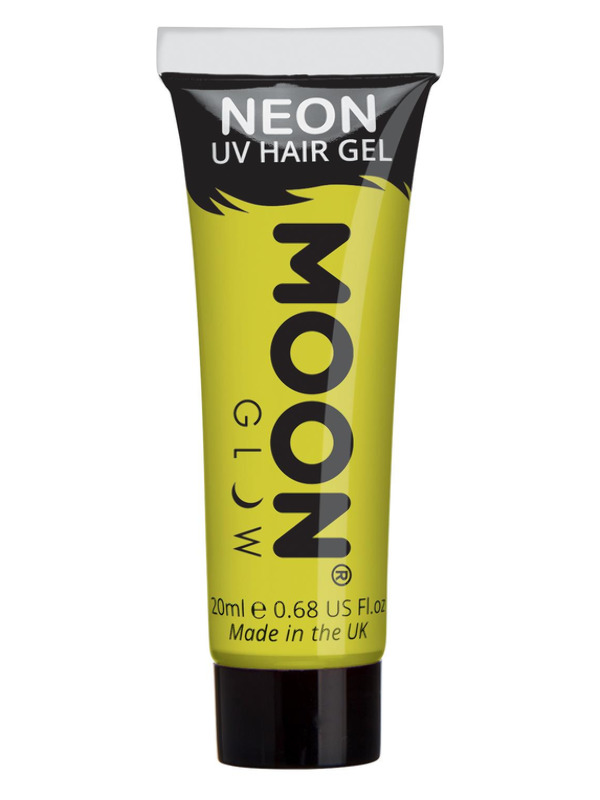 Moon Glow Intense Neon UV Hair Gel, Yellow