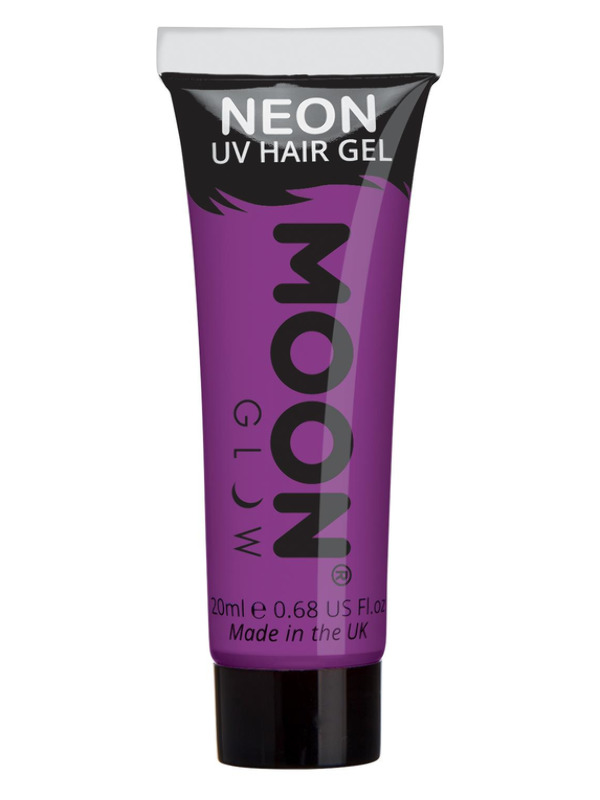 Moon Glow Intense Neon UV Hair Gel, Purple
