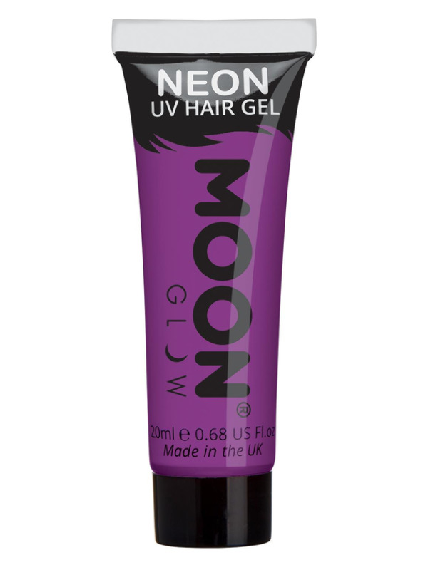 Moon Glow Intense Neon UV Hair Gel, Purple