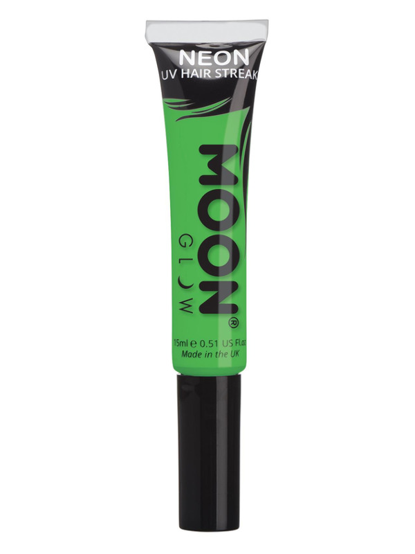 Moon Glow Intense Neon UV Hair Streaks, Green