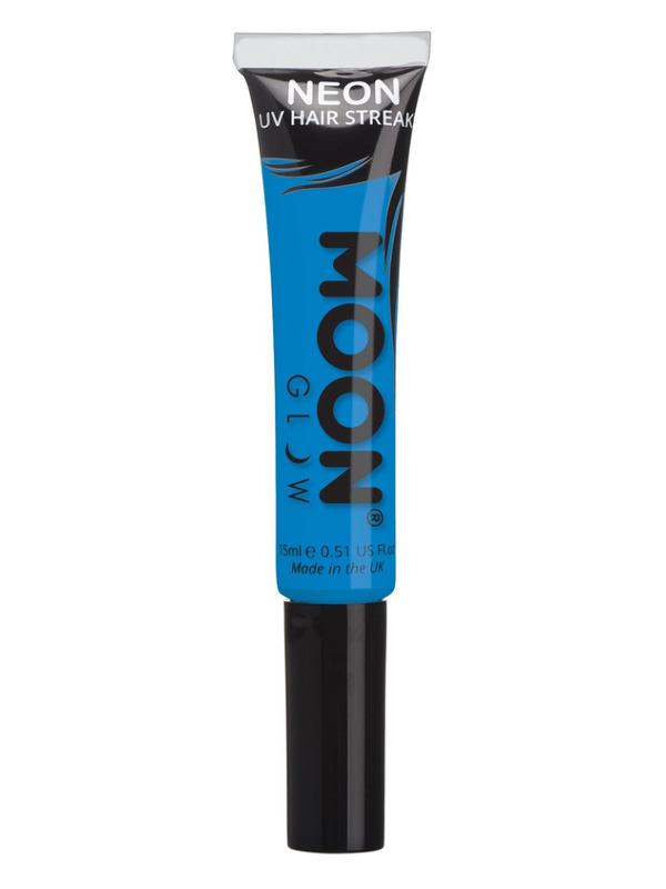 Moon Glow Intense Neon UV Hair Streaks, Blue