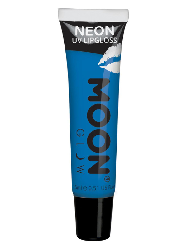 Moon Glow Intense Neon UV Fruity Lipgloss, Blue