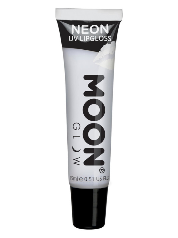 Moon Glow Intense Neon UV Fruity Lipgloss, White