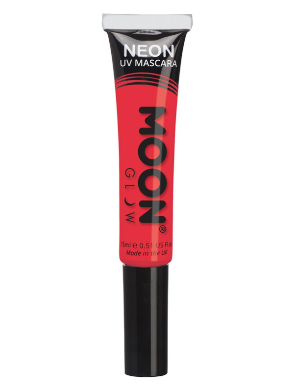 Moon Glow Intense Neon UV Mascara, Red