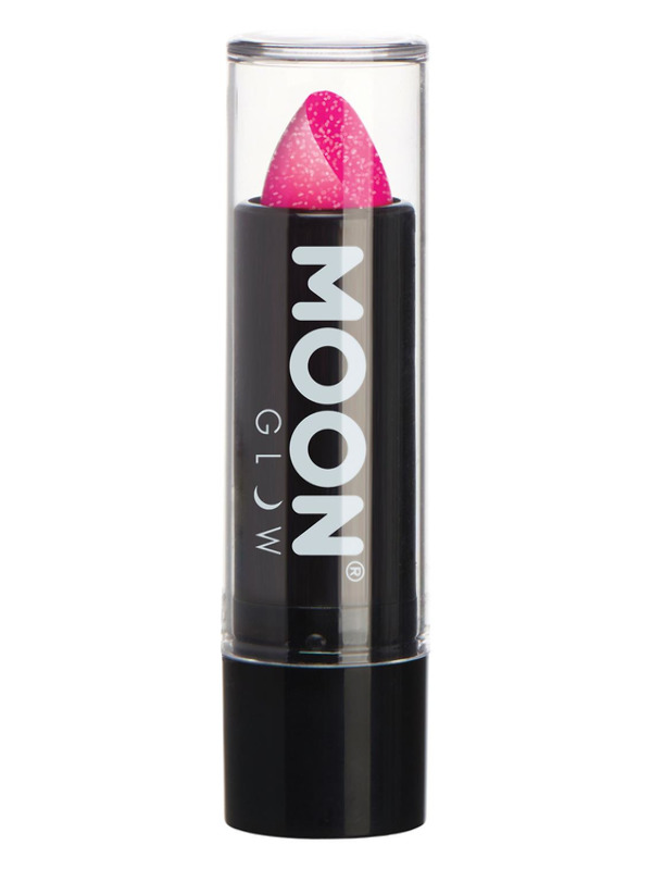 Moon Glow - Neon UV Glitter Lipstick, Magenta