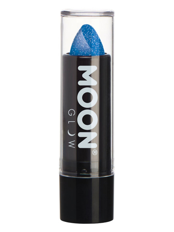 Moon Glow - Neon UV Glitter Lipstick, Blue