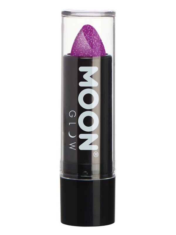 Moon Glow - Neon UV Glitter Lipstick, Purple