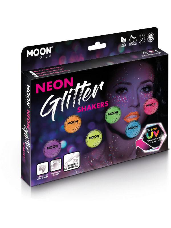 Moon Glow - Neon Uv Glitter Shaker, Assorted