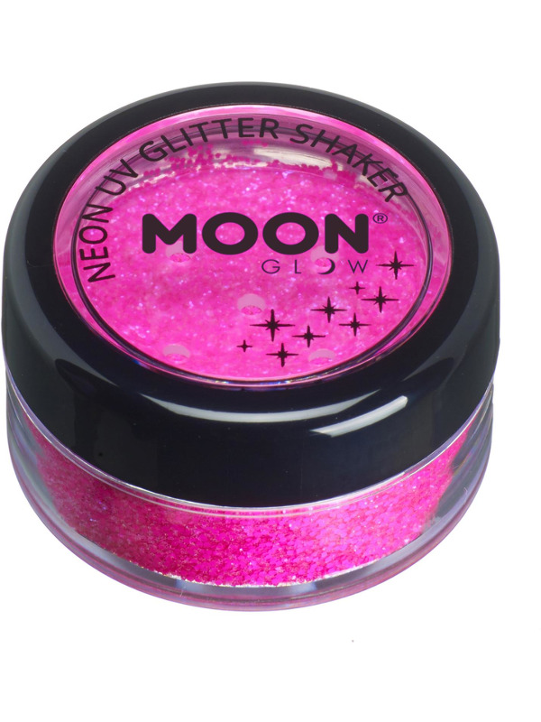 Moon Glow - Neon UV Glitter Shaker, Magenta