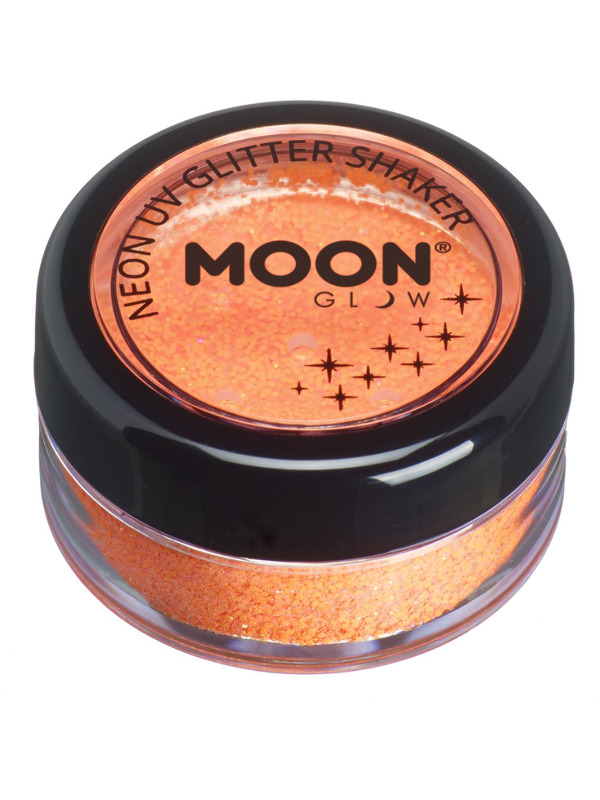 Moon Glow - Neon UV Glitter Shaker, Orange