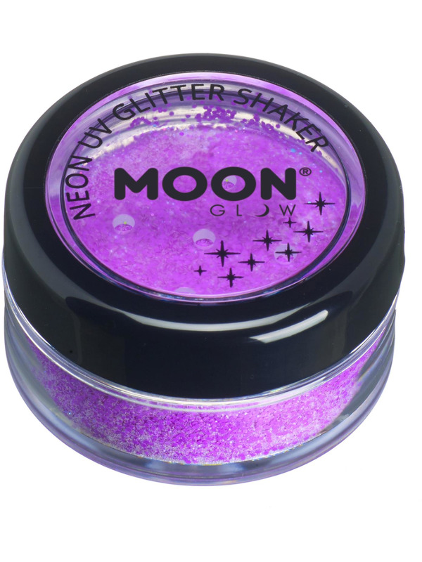 Moon Glow - Neon UV Glitter Shaker, Purple
