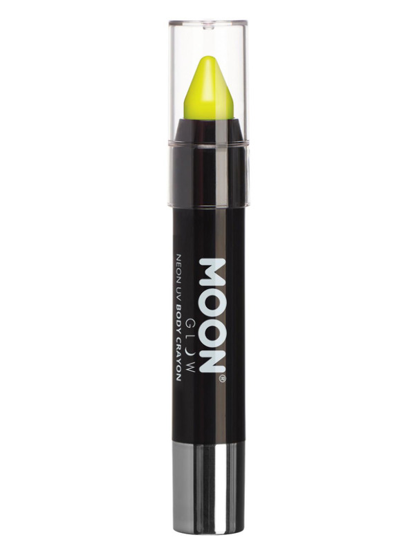 Moon Glow Intense Neon UV Body Crayons, Yellow