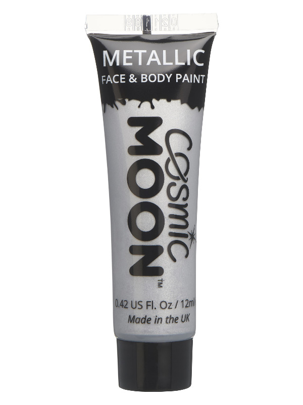 Cosmic Moon Metallic Face & Body Paint, Silver