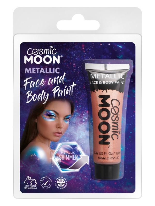 Cosmic Moon Metallic Face & Body Paint, Rose Gold