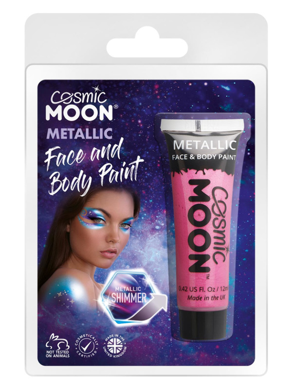 Cosmic Moon Metallic Face & Body Paint, Pink