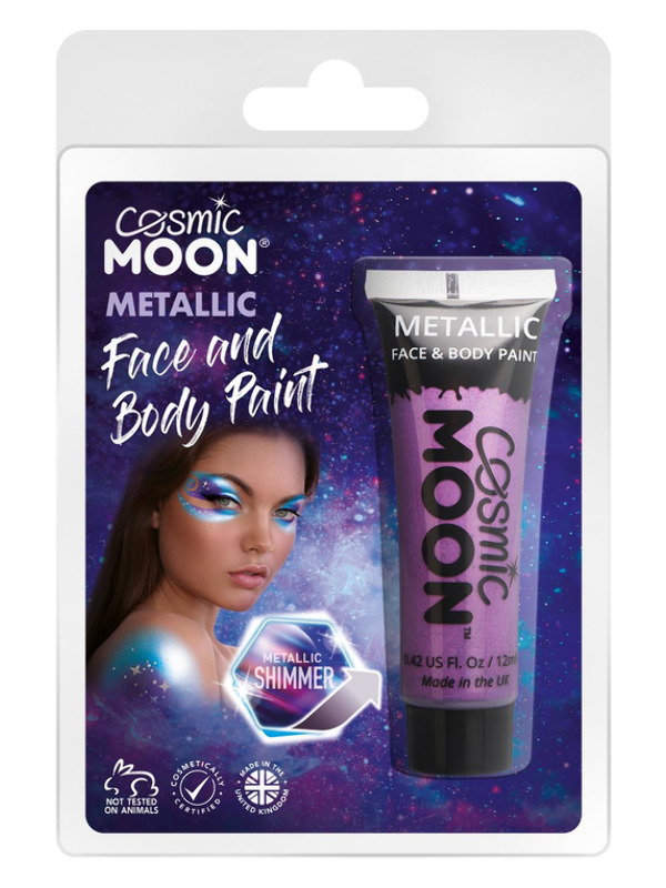 Cosmic Moon Metallic Face & Body Paint, Purple