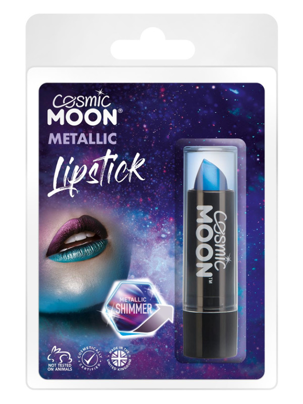 Cosmic Moon Metallic Lipstick, Blue