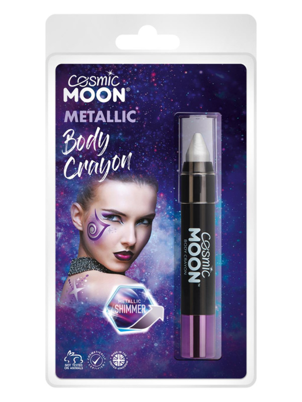Cosmic Moon Metallic Body Crayons, Silver