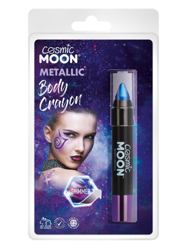 Cosmic Moon Metallic Body Crayons, Blue