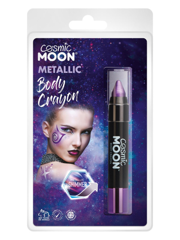 Cosmic Moon Metallic Body Crayons, Purple
