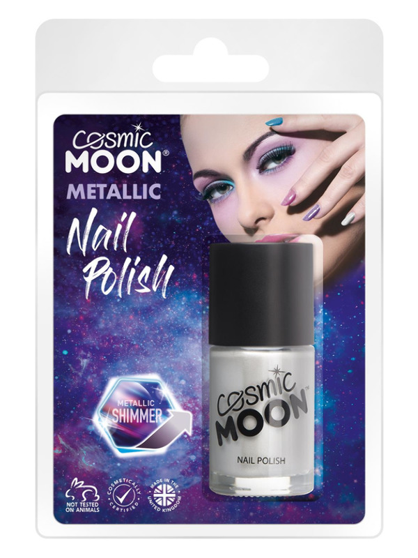 Cosmic Moon Metallic Nail Polish, Silver