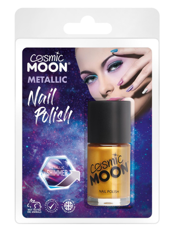 Cosmic Moon Metallic Nail Polish, Gold