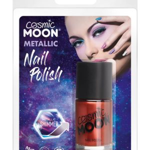 Cosmic Moon Metallic Nail Polish, Red