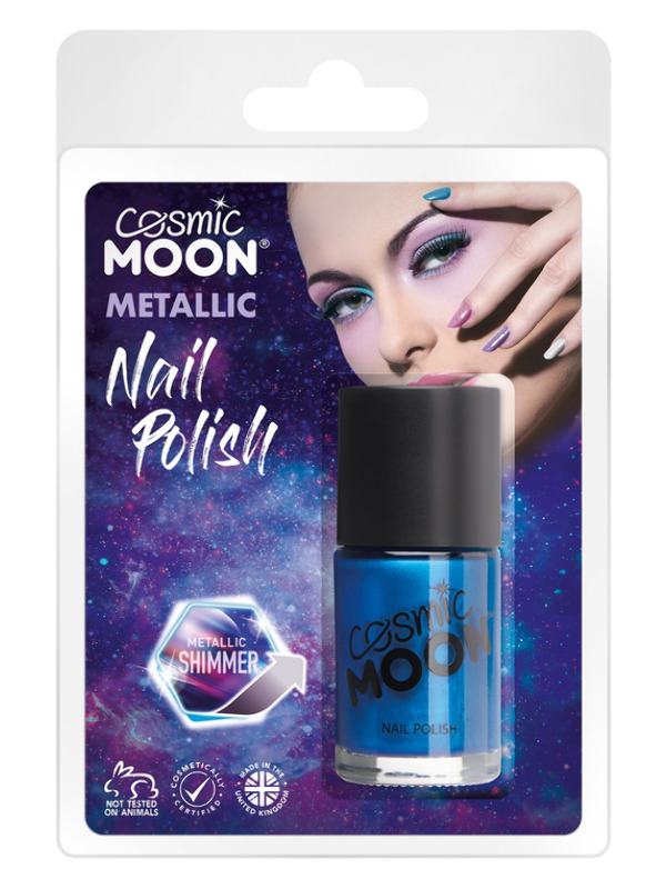 Cosmic Moon Metallic Nail Polish, Blue