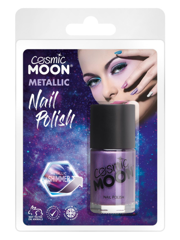 Cosmic Moon Metaillic Nail Polish, Purple