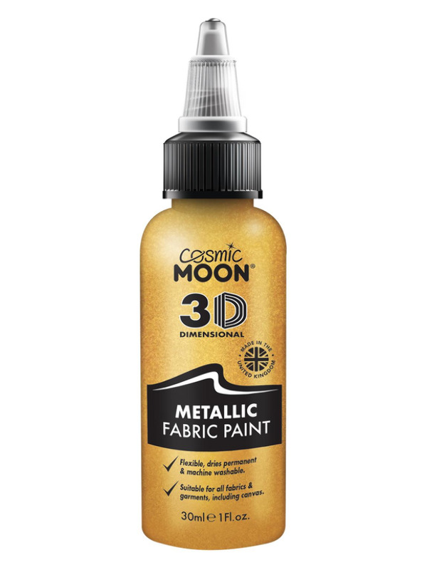 Cosmic Moon Metallic Fabric Paint, Gold