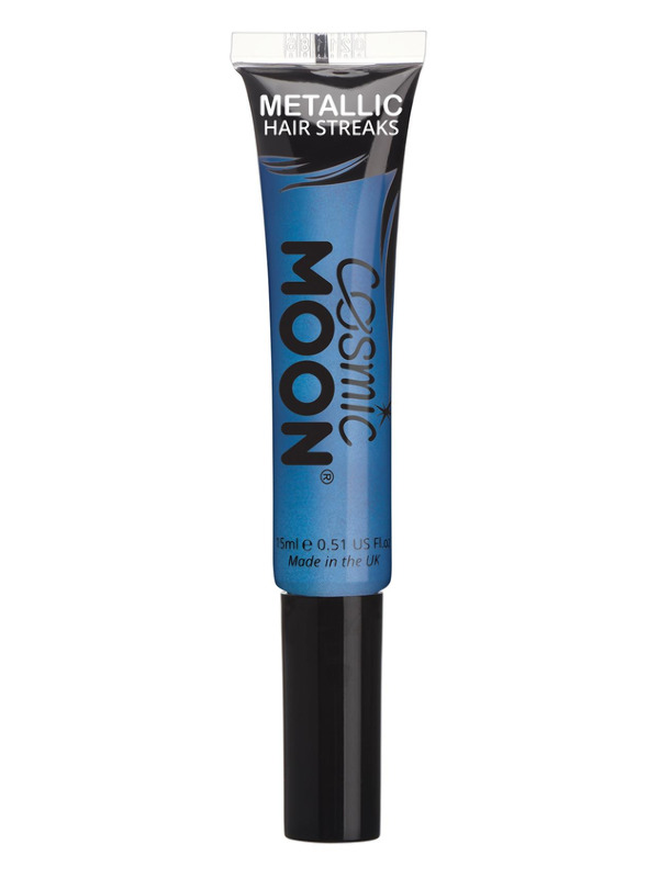 Cosmic Moon Metallic Hair Streaks, Blue