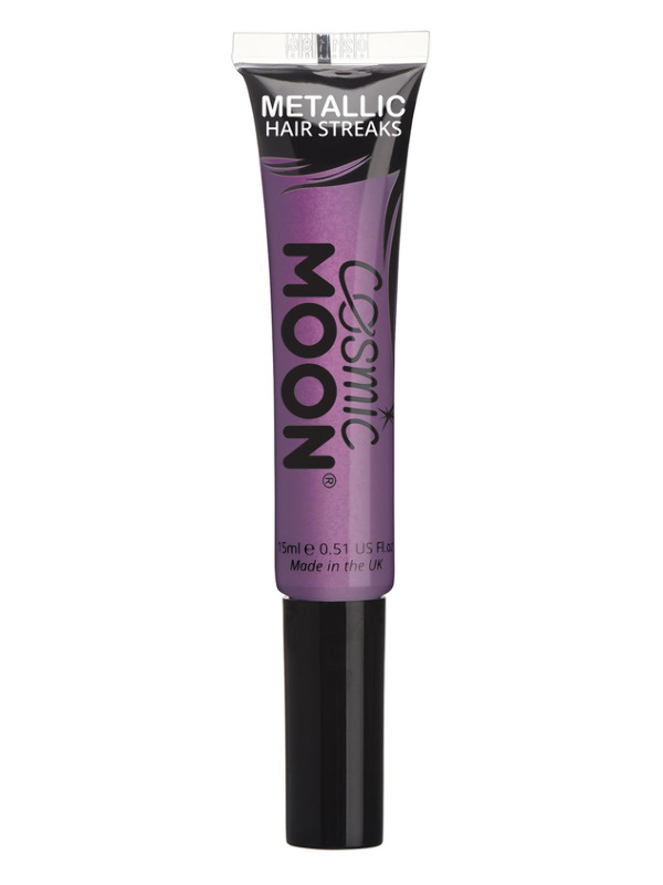 Cosmic Moon Metallic Hair Streaks, Purple