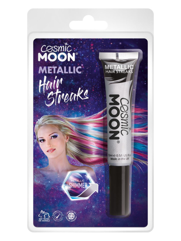 Cosmic Moon Metallic Hair Streaks, Silver