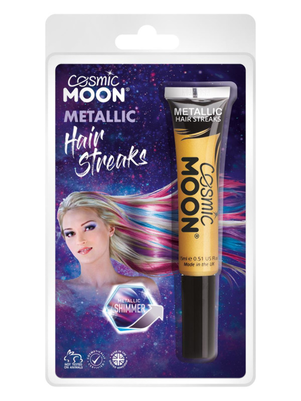 Cosmic Moon Metallic Hair Streaks, Gold