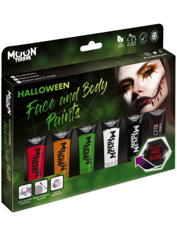 Moon Terror Halloween Face & Body Paint, Assorted