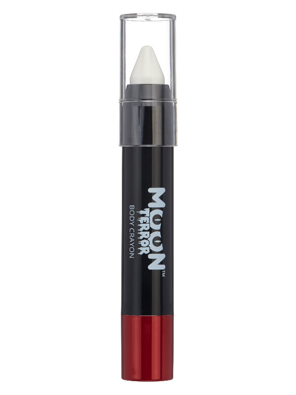 Moon Terror Halloween Body Crayons, White