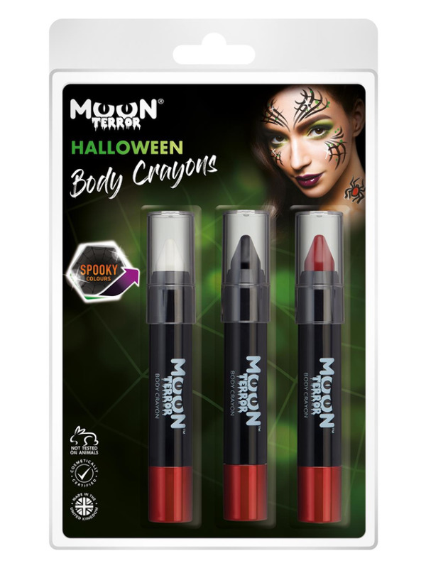 Moon Terror Halloween Body Crayons,