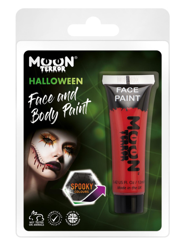 Moon Terror Halloween Face & Body Paint, Red