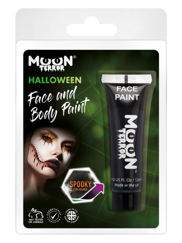 Moon Terror Haloween Face & Body Paint, Black