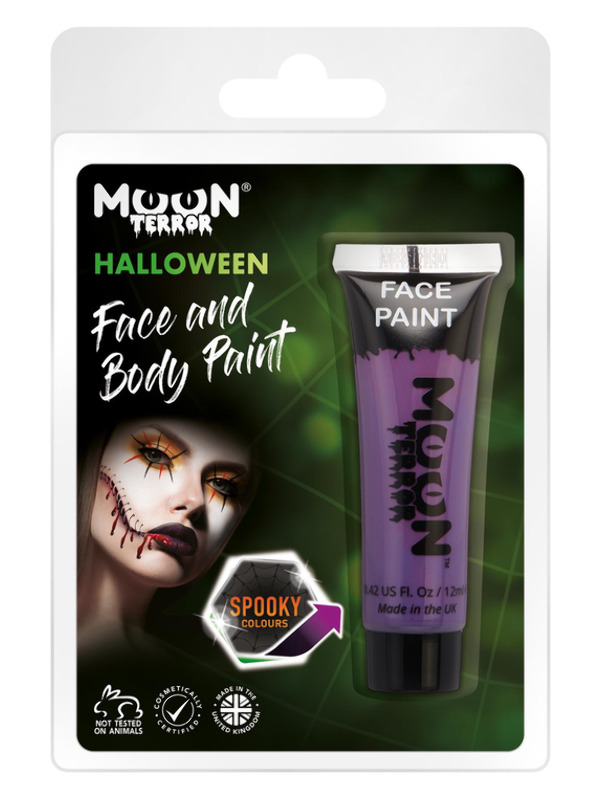 Moon Terror Halloween Face & Body Paint, Purple