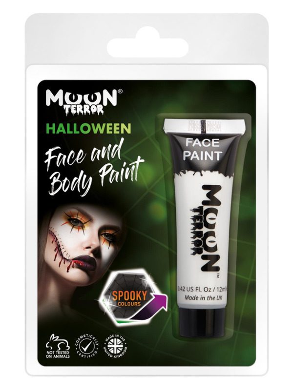 Moon Terror Halloween Face & Body Paint, White