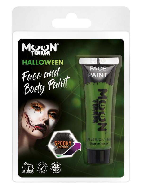Moon Terror Halloween Face & Body Paint, Green